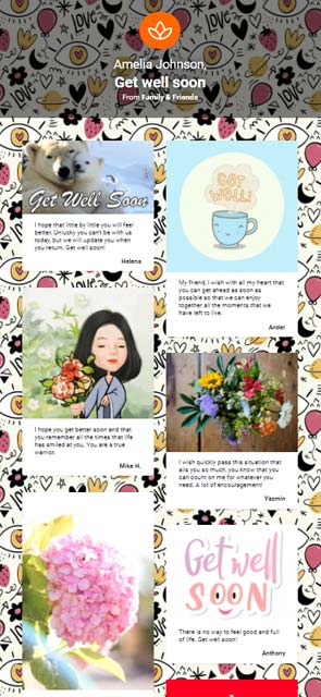 Get well soon Group Cards